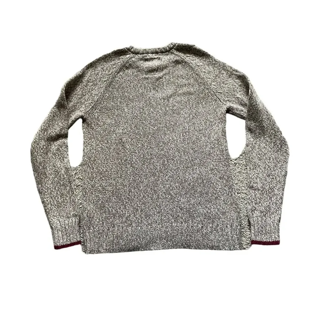 American Eagle Chunky Knit Fisherman Sweater Size Small Cotton/wool Academia AE - Picture 2 of 10